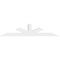 Ekena Millwork Saratoga Architectural Grade PVC Gable Bracket, 72"W x 15"H x 4"D x 4"F, 5/12 Pitch GBP072X15X0404SAR00 - alternate 3